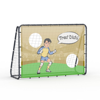 Fußballtor mit Torwand, Mesh, 200 x 142 cm - Trau dich